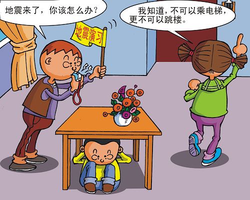 防震减灾公益宣传漫画 轻松学会防震知识